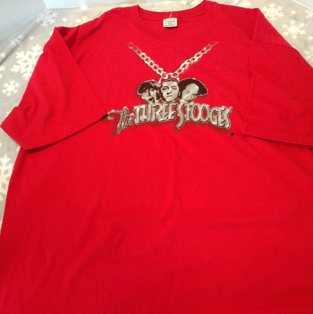 The three stooges XXXL red Shirt. In excellent like new condition. Never worn.
